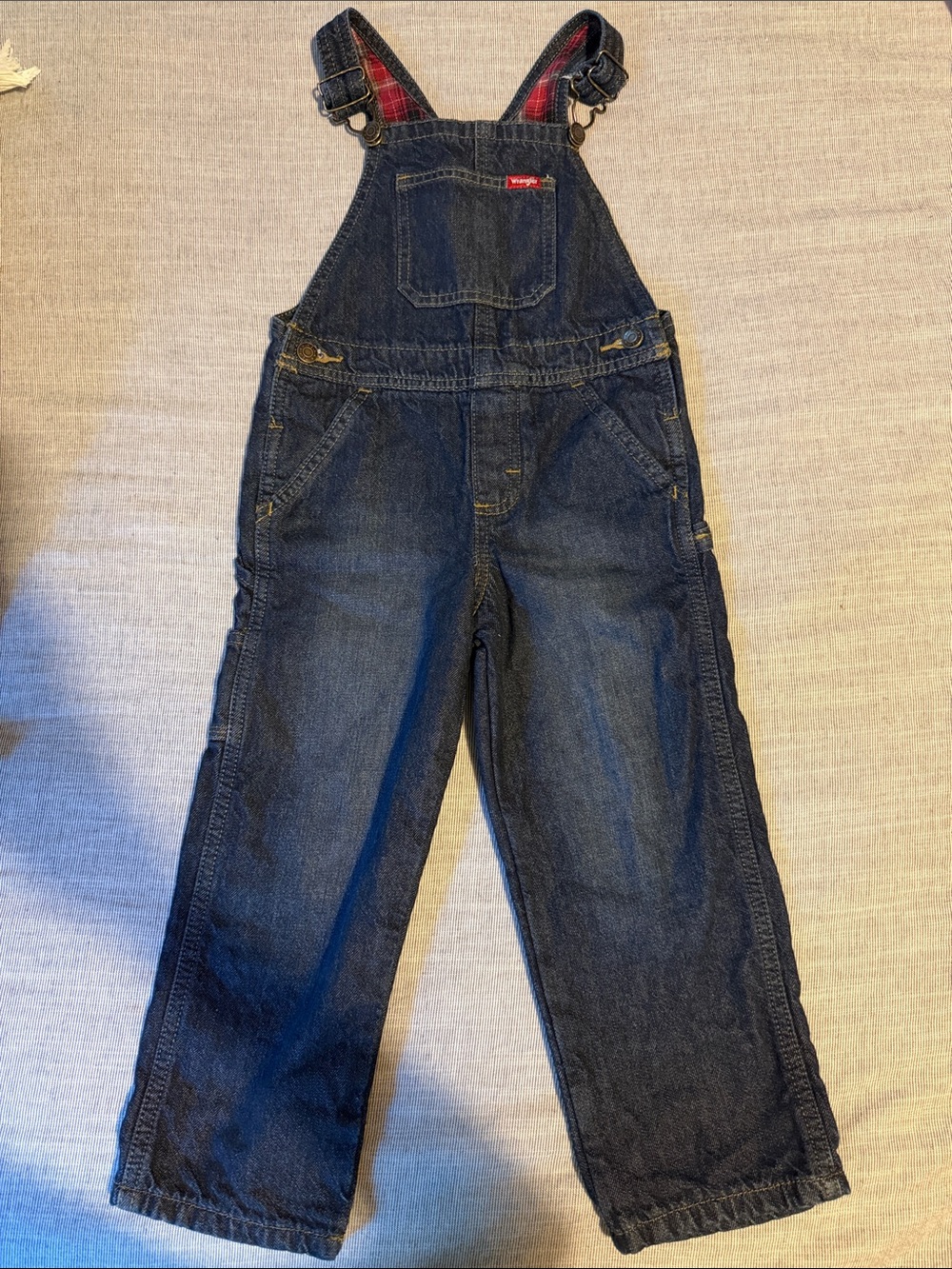 Wrangler Dark denim lined overalls